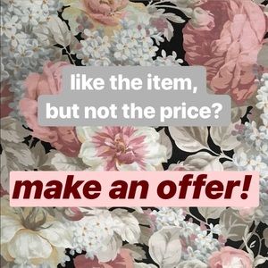 Open to reasonable offers!